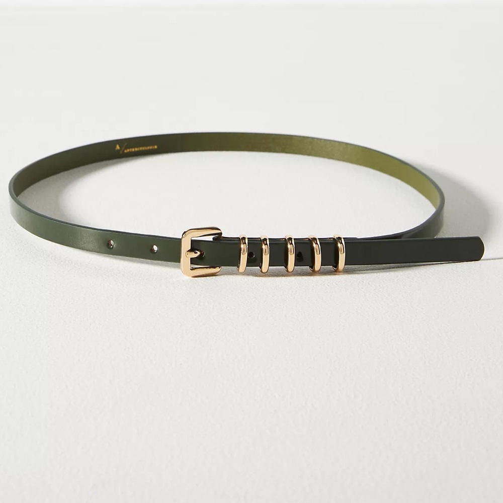NWTS SKINNY LEATHER BELT (M)